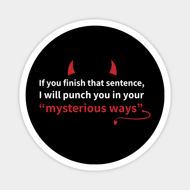 Lucifer Morningstar | Mysterious Ways Magnet by GeeksUnite!